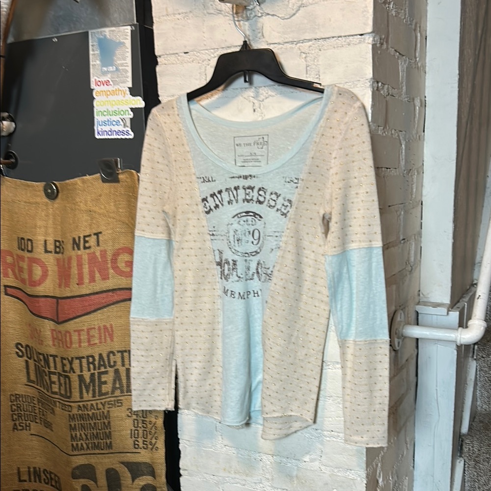 We the Free Mixed Media Top in Women’s Size Small